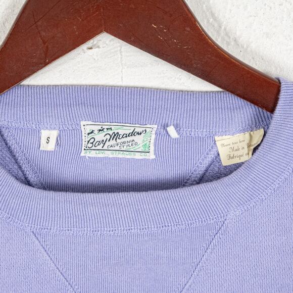 LVC Levi's Vintage Clothing Bay Meadows Sweatshirt Faded Violet sz Small - Picture 4 of 7